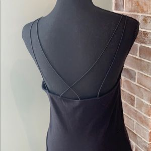 Black with lace express tank